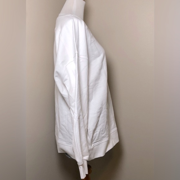 NWT Lululemon Perfectly Oversized White Crew Sweatshirt,Size-10 - Picture 4 of 11